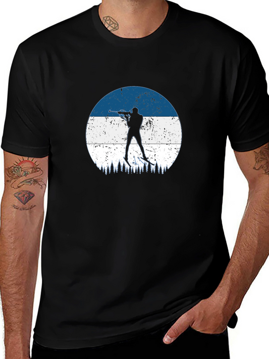Biathlon Silhouette Black T-Shirt
