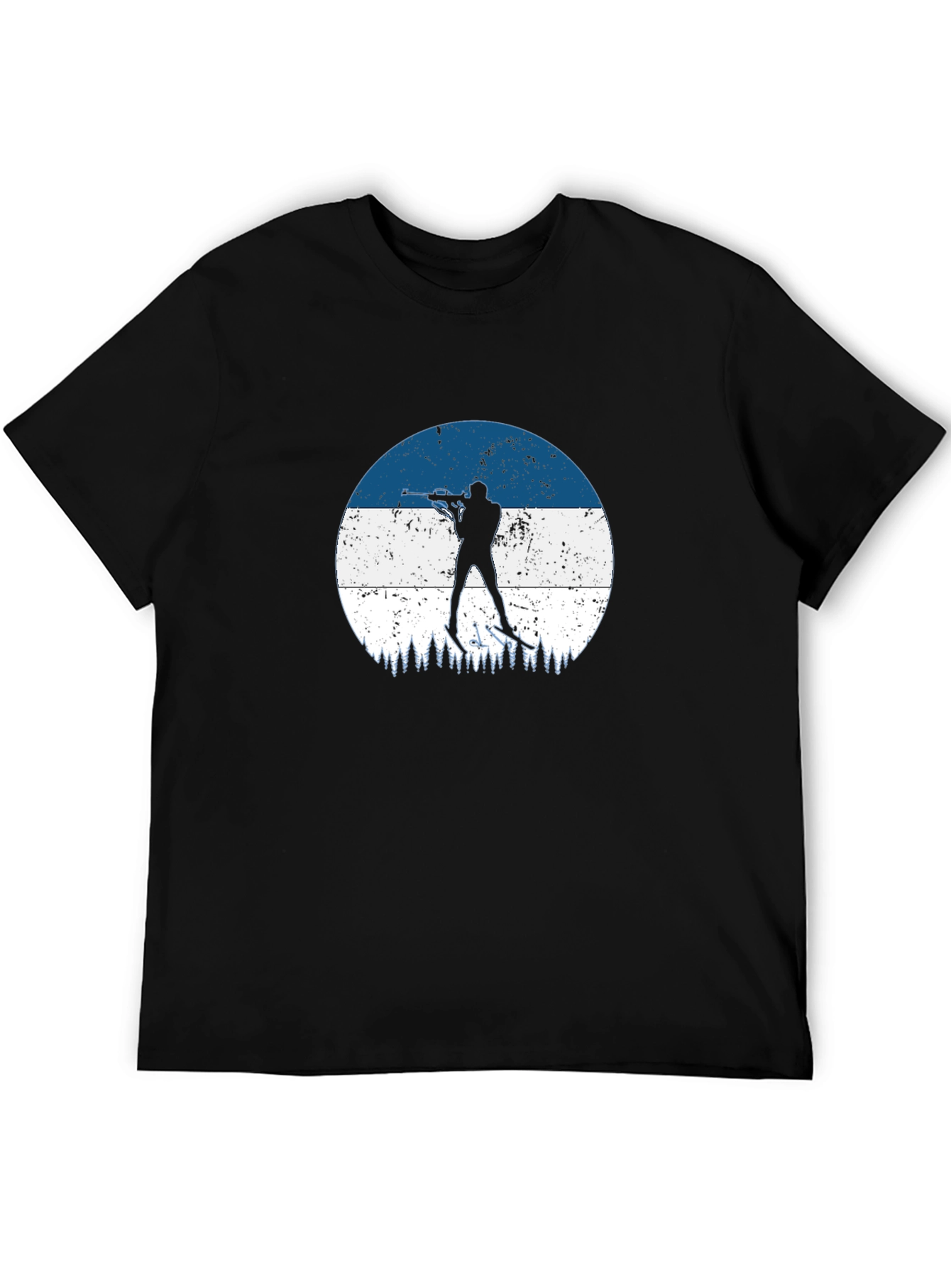 Biathlon Silhouette Black T-Shirt