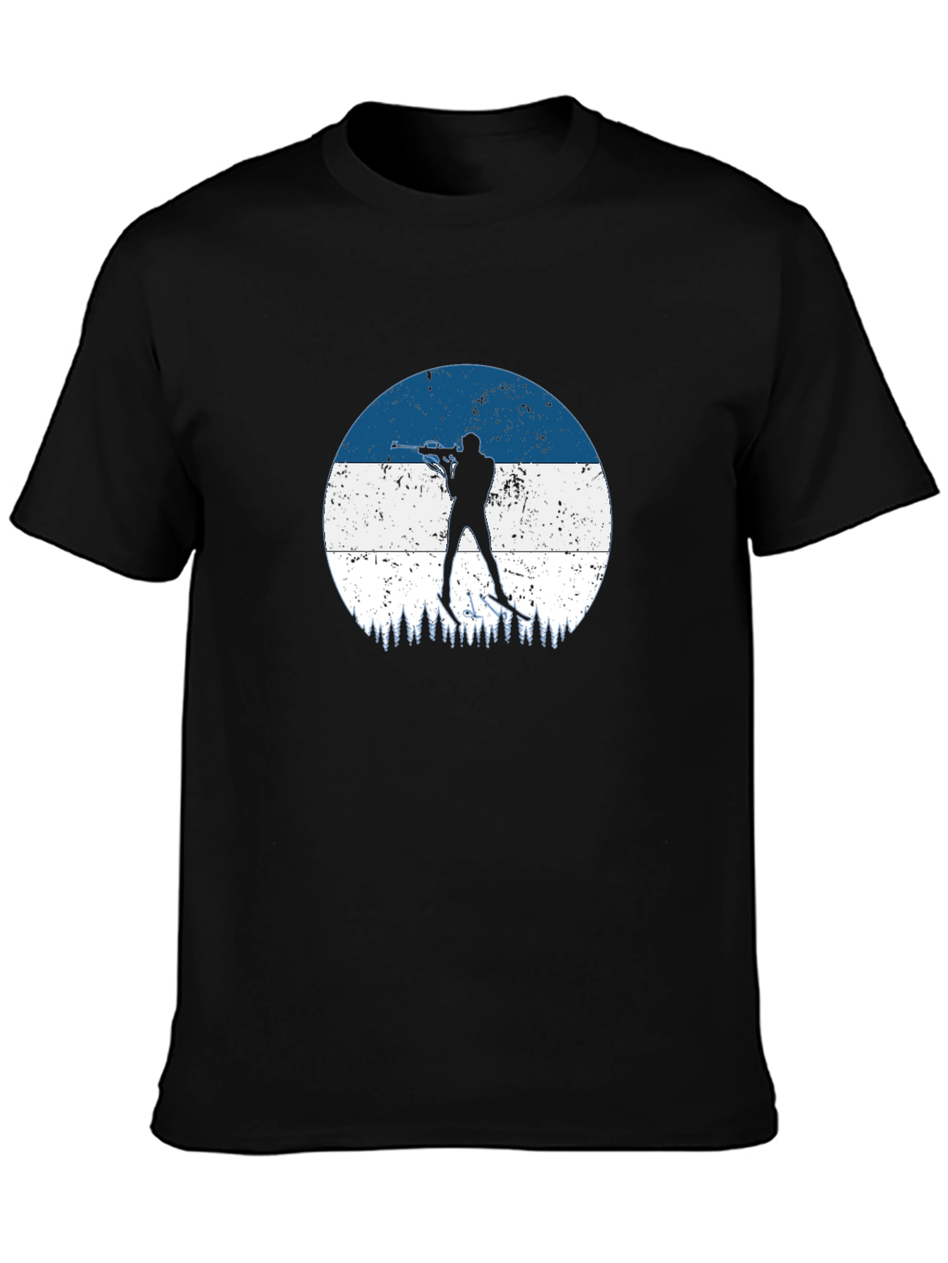 Biathlon Silhouette Black T-Shirt