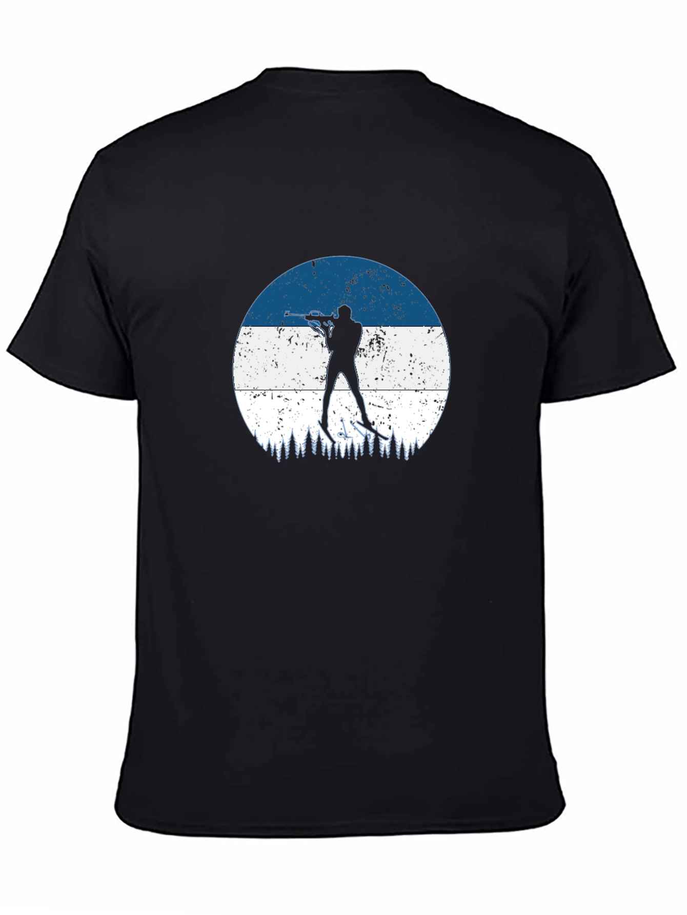 Biathlon Silhouette Black T-Shirt