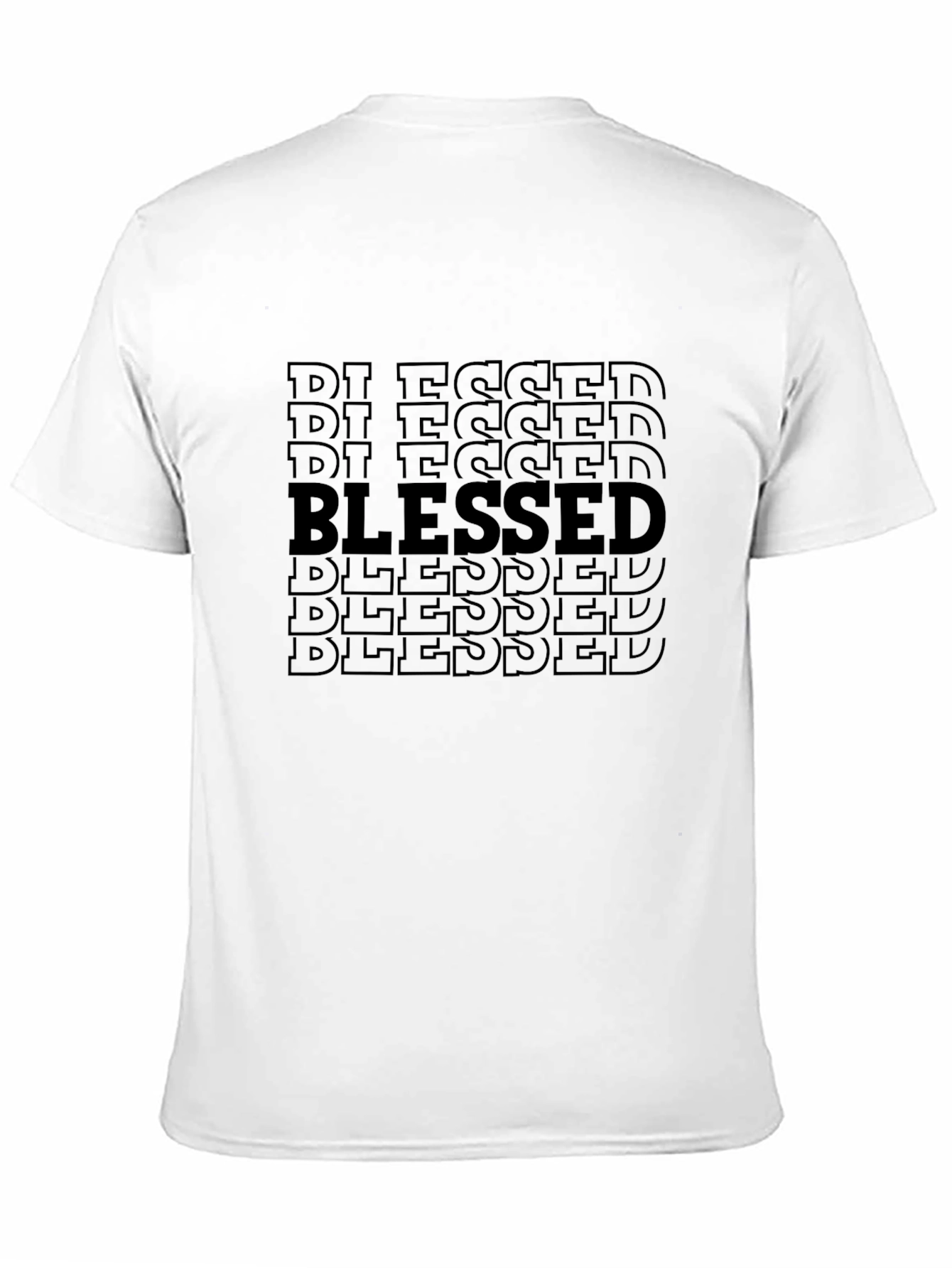 Blessed Graphic Print Black T-Shirt