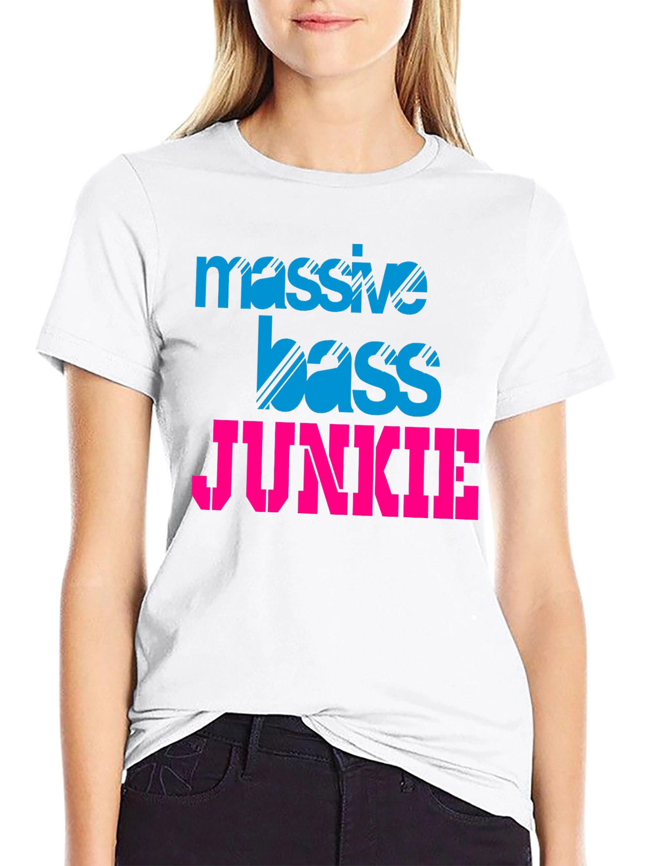 Massive Bass Junkie Black Graphic Tee