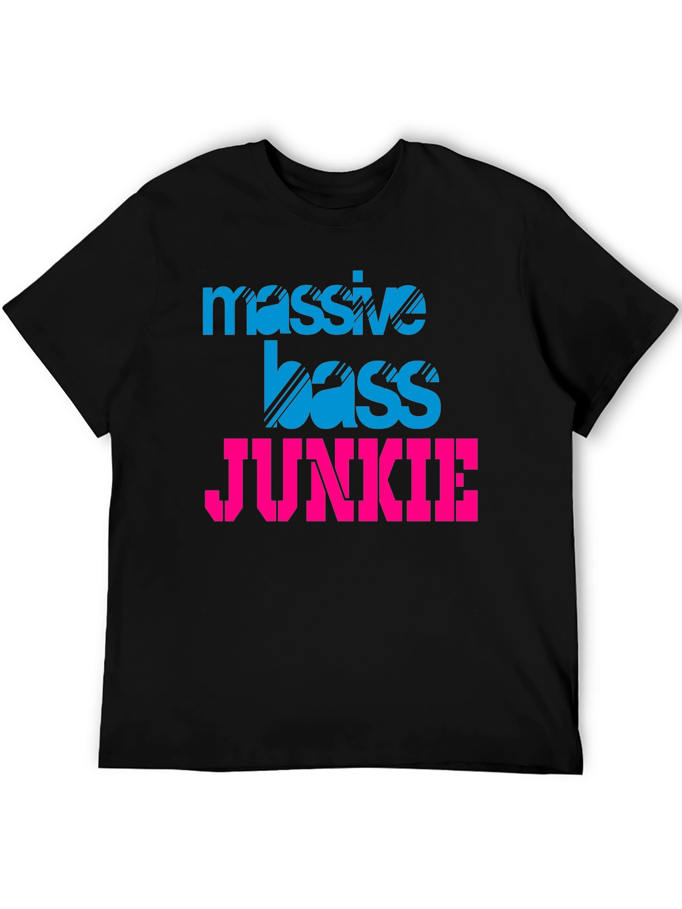 Massive Bass Junkie Black Graphic Tee