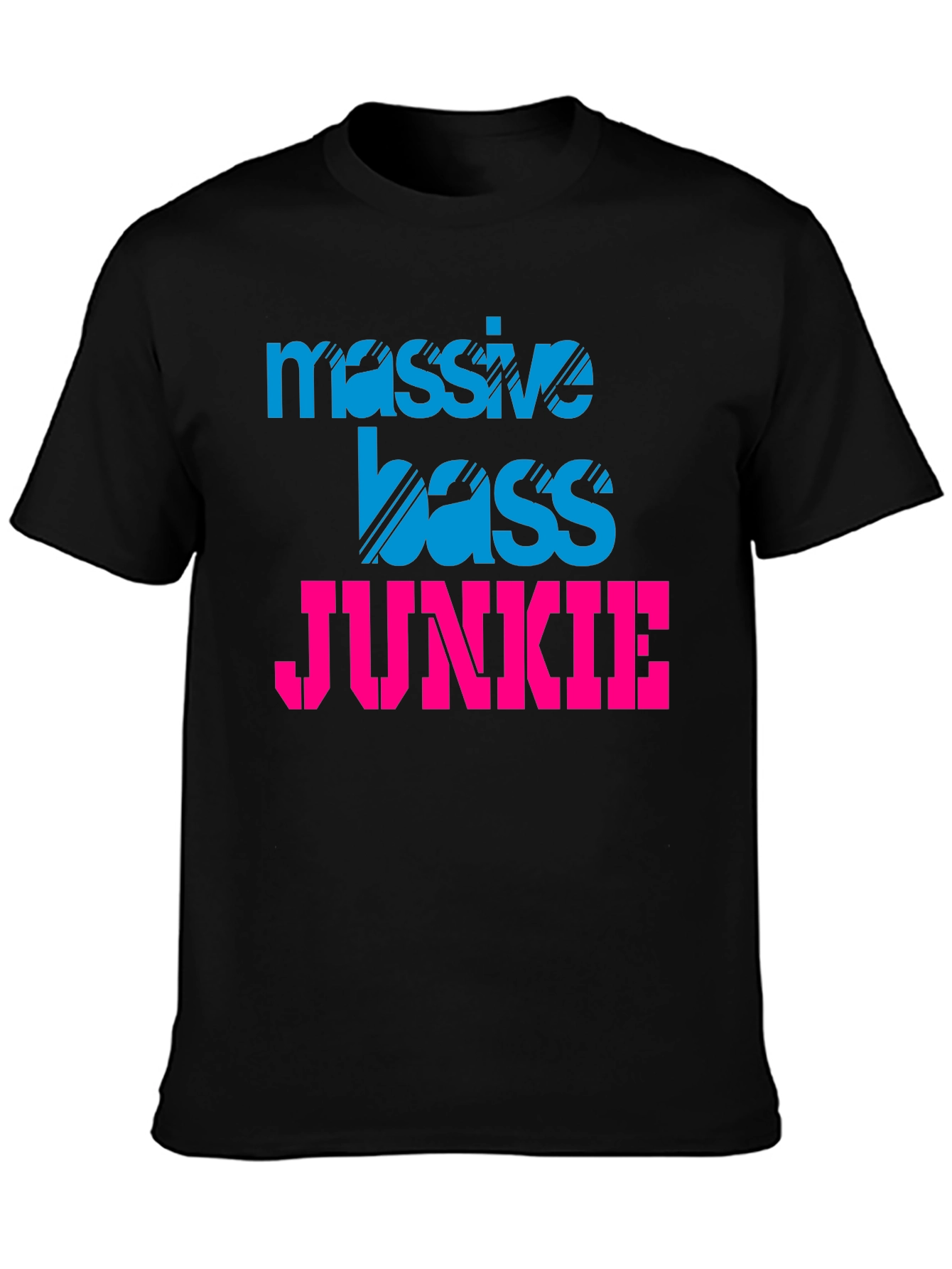 Massive Bass Junkie Black Graphic Tee