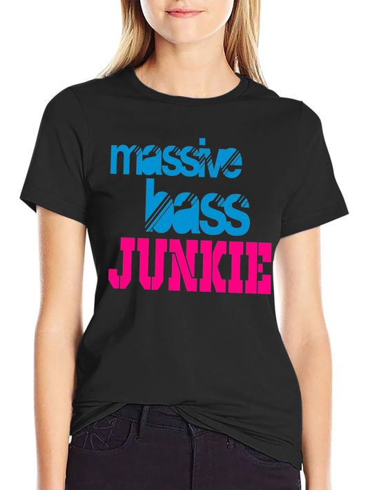Massive Bass Junkie Black Graphic Tee