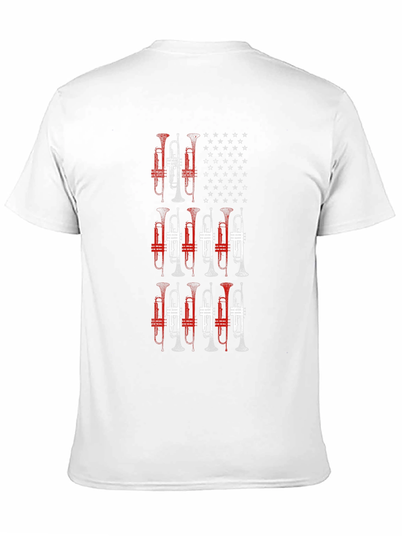 Trumpet American Flag Graphic Tee