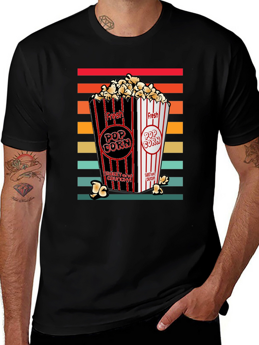 Retro Fresh Popcorn T-Shirt - Movie Night Ready!