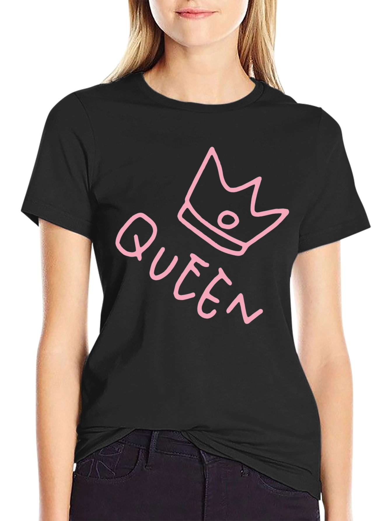 Queen Crown Graphic T-Shirt - Trendy Casual Wear
