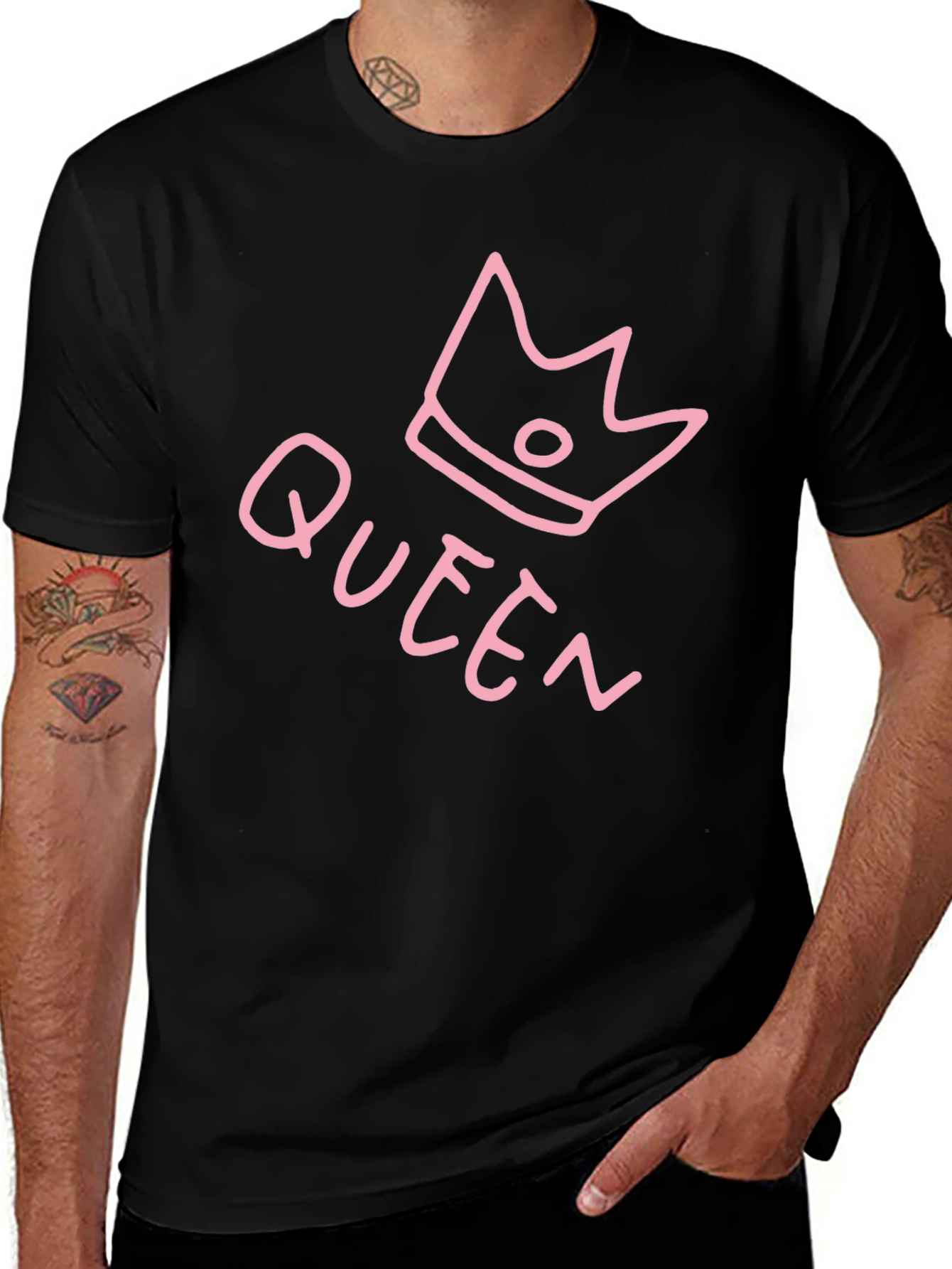 Queen Crown Graphic T-Shirt - Trendy Casual Wear