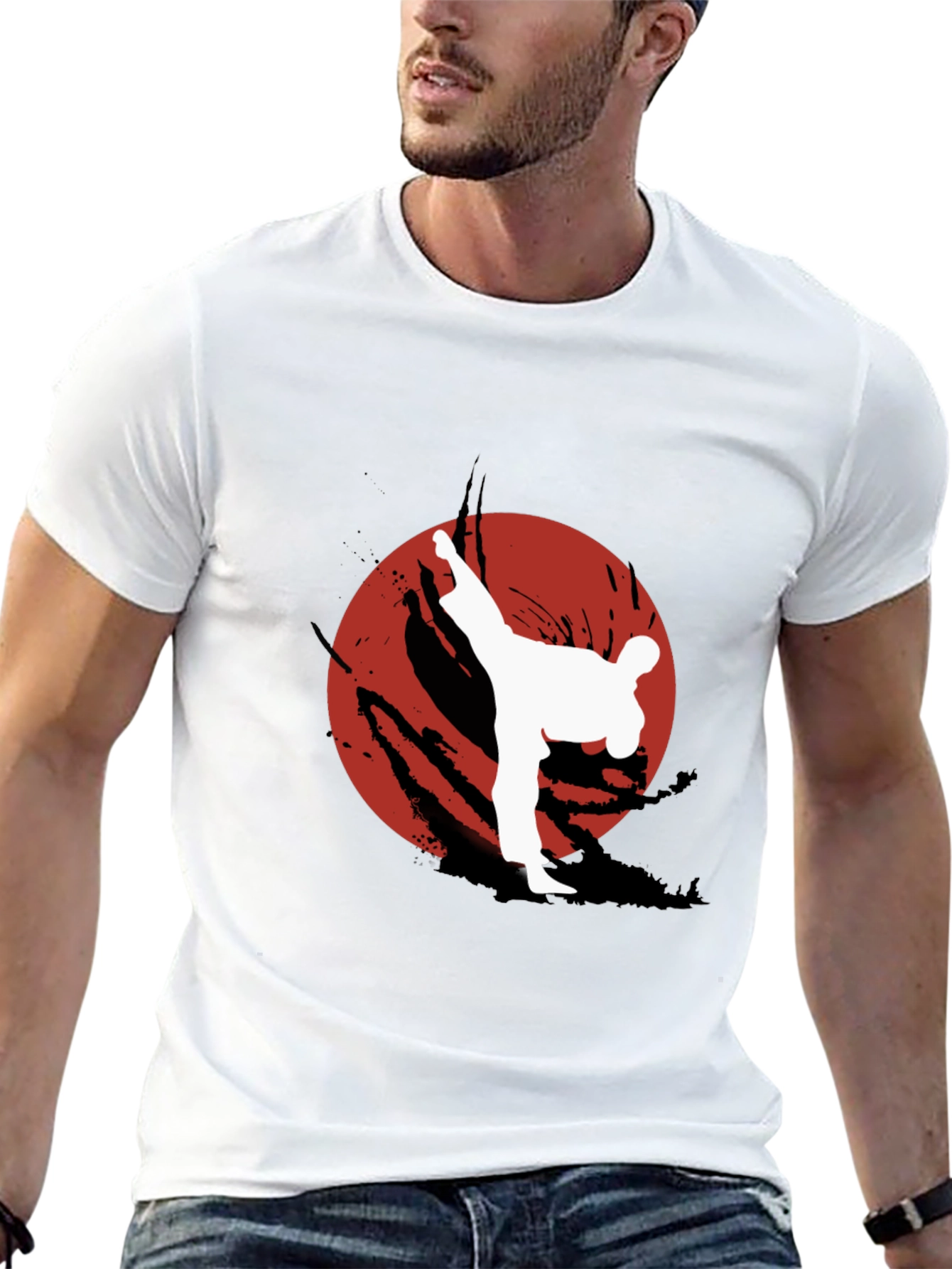 Karate Kick T-Shirt - Martial Arts Graphic Tee
