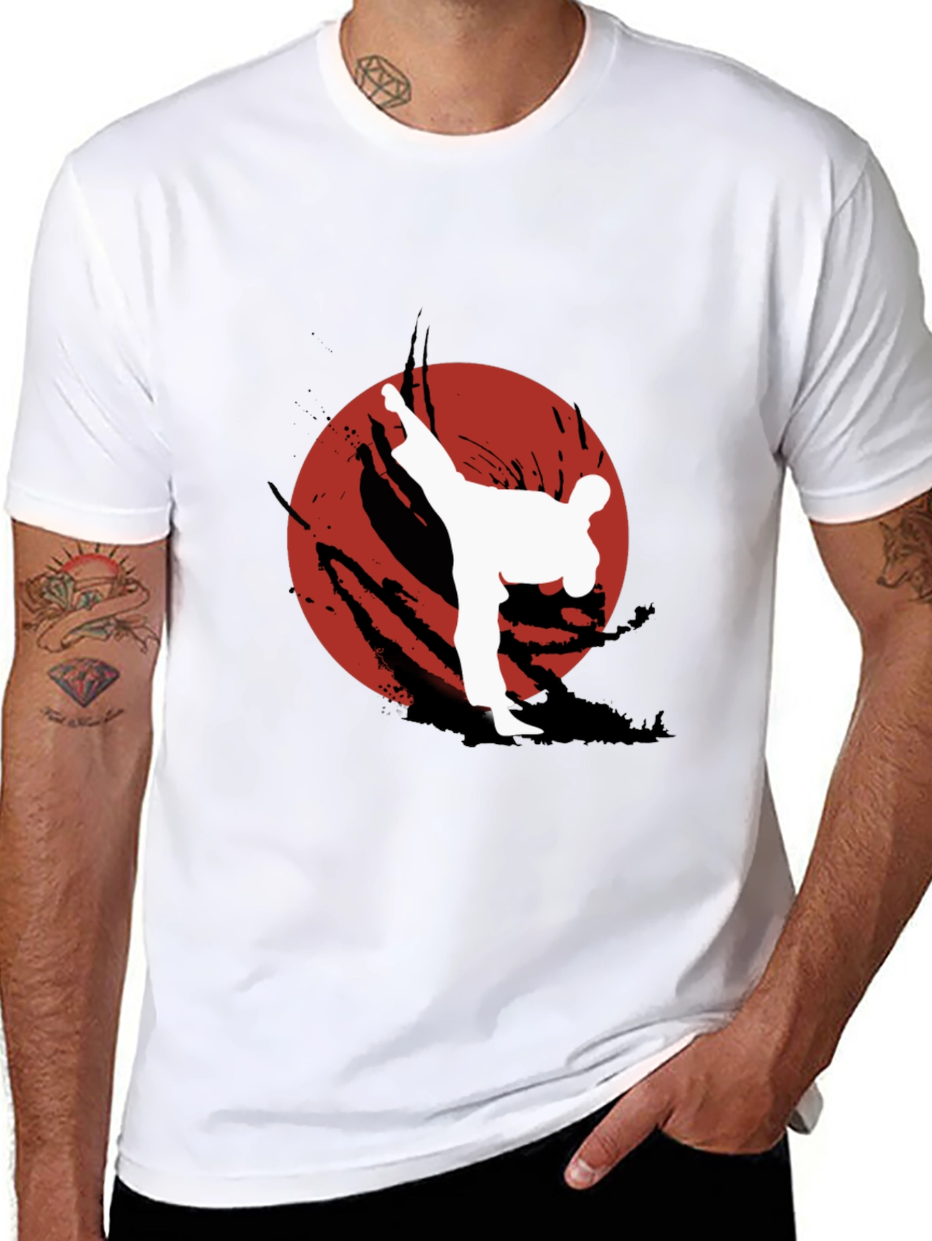 Karate Kick T-Shirt - Martial Arts Graphic Tee