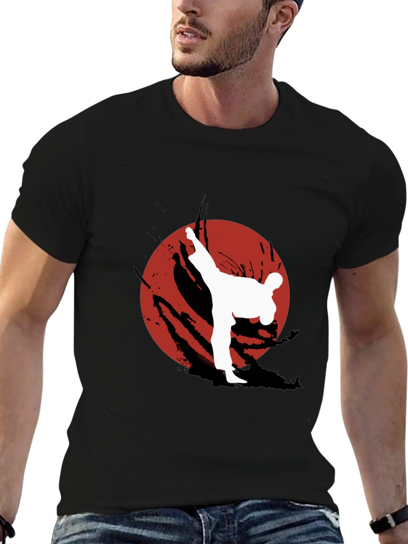 Karate Kick T-Shirt - Martial Arts Graphic Tee