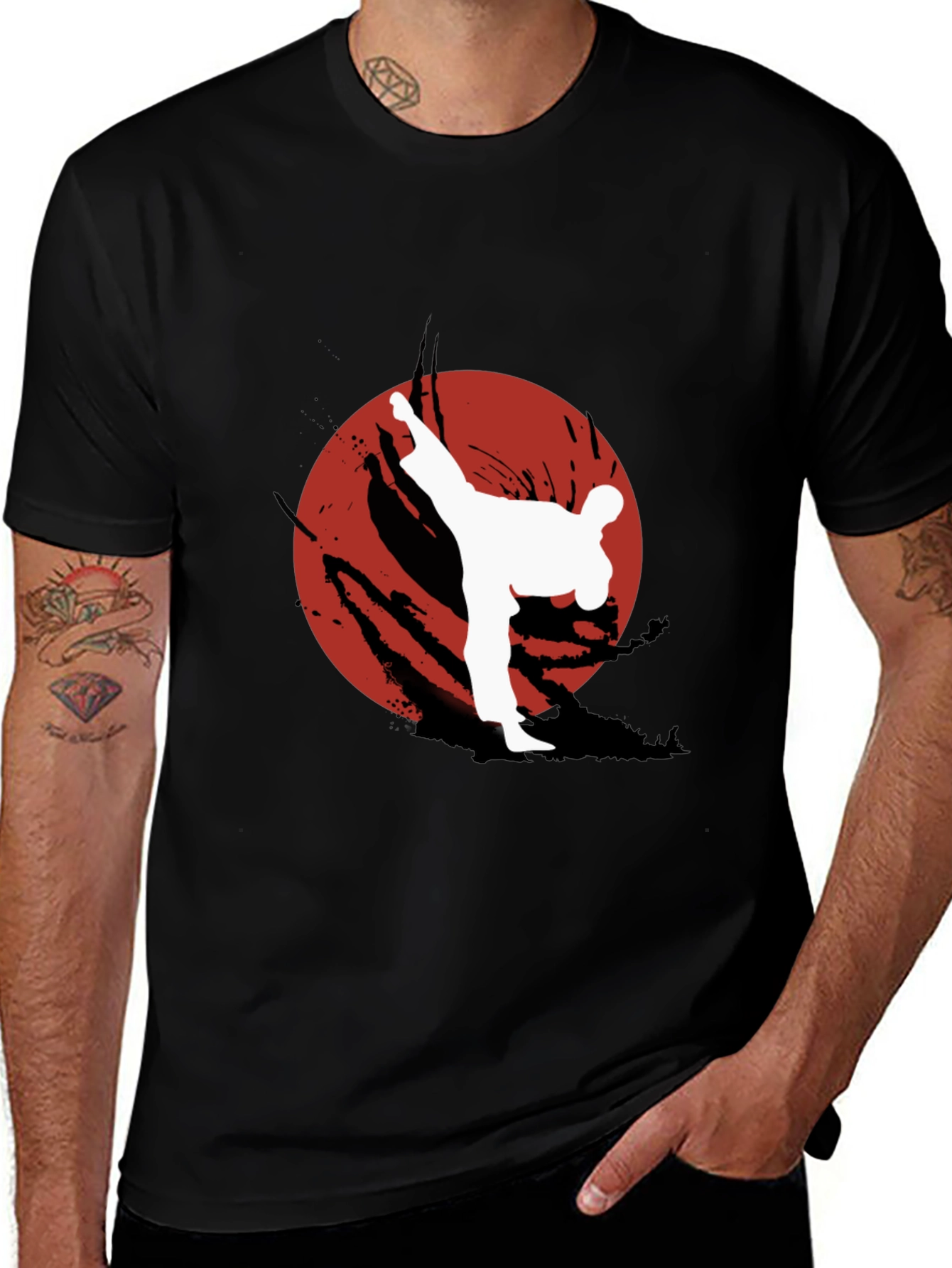 Karate Kick T-Shirt - Martial Arts Graphic Tee