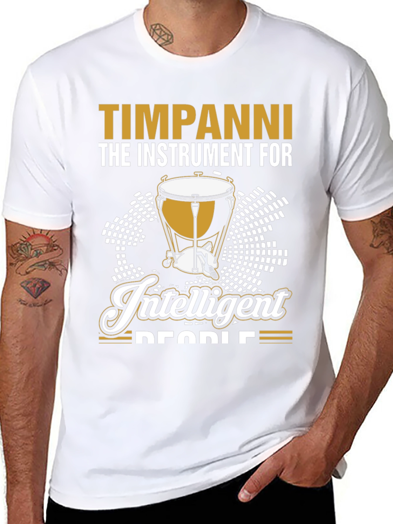 Timpani Instrument T-Shirt for Intelligent People