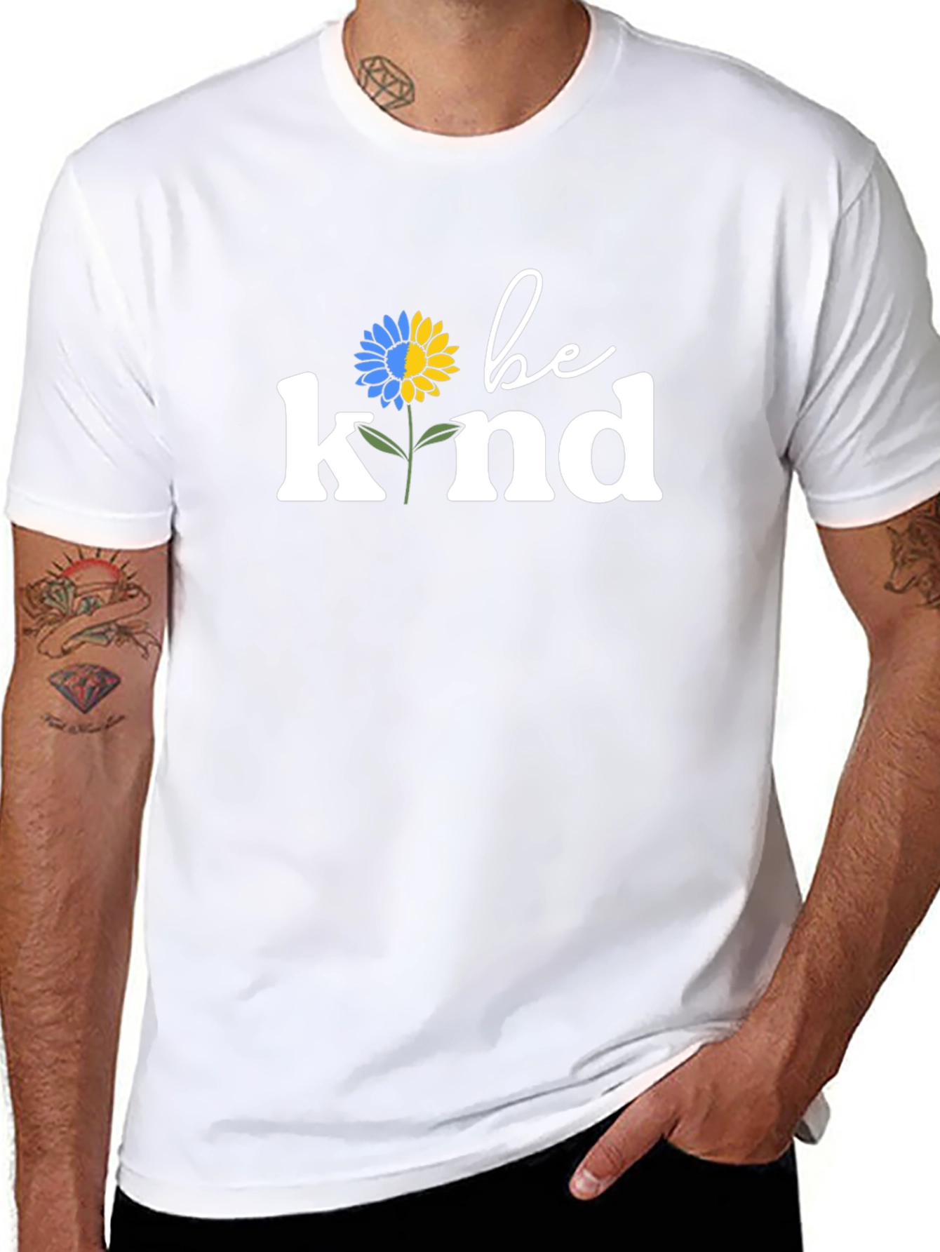Be Kind Ukraine Sunflower T-Shirt