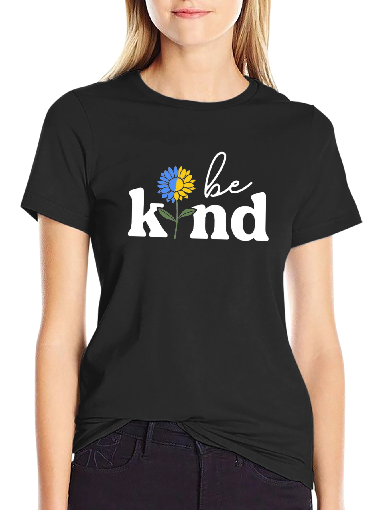 Be Kind Ukraine Sunflower T-Shirt