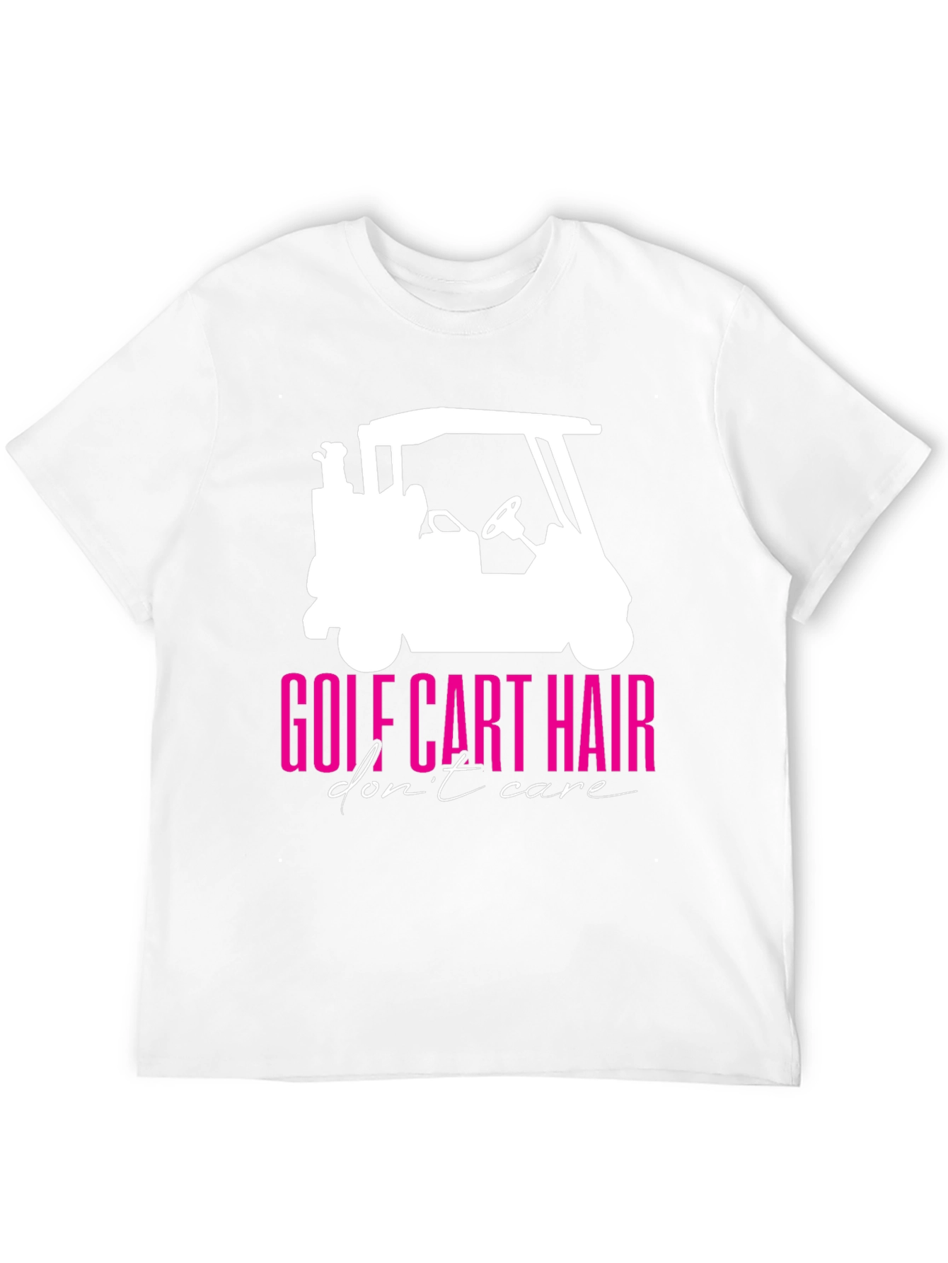 Golf Cart Hair Dont Care Graphic Tee