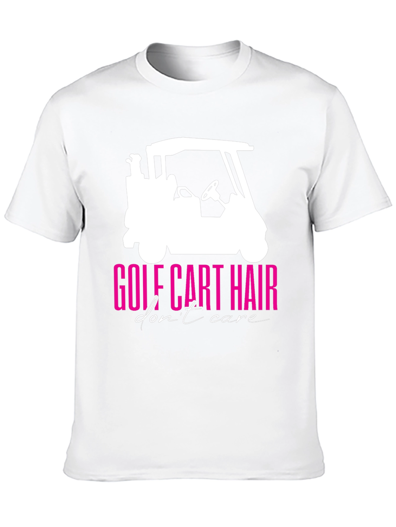Golf Cart Hair Dont Care Graphic Tee