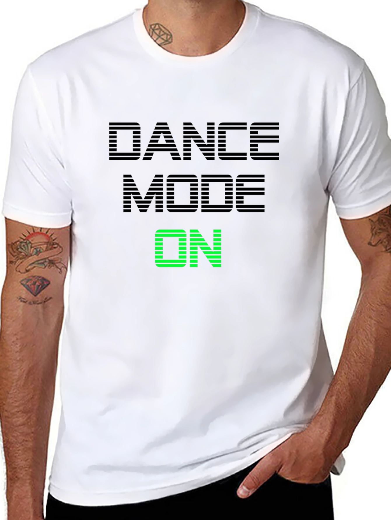 Dance Mode On T-Shirt - Black Graphic Tee