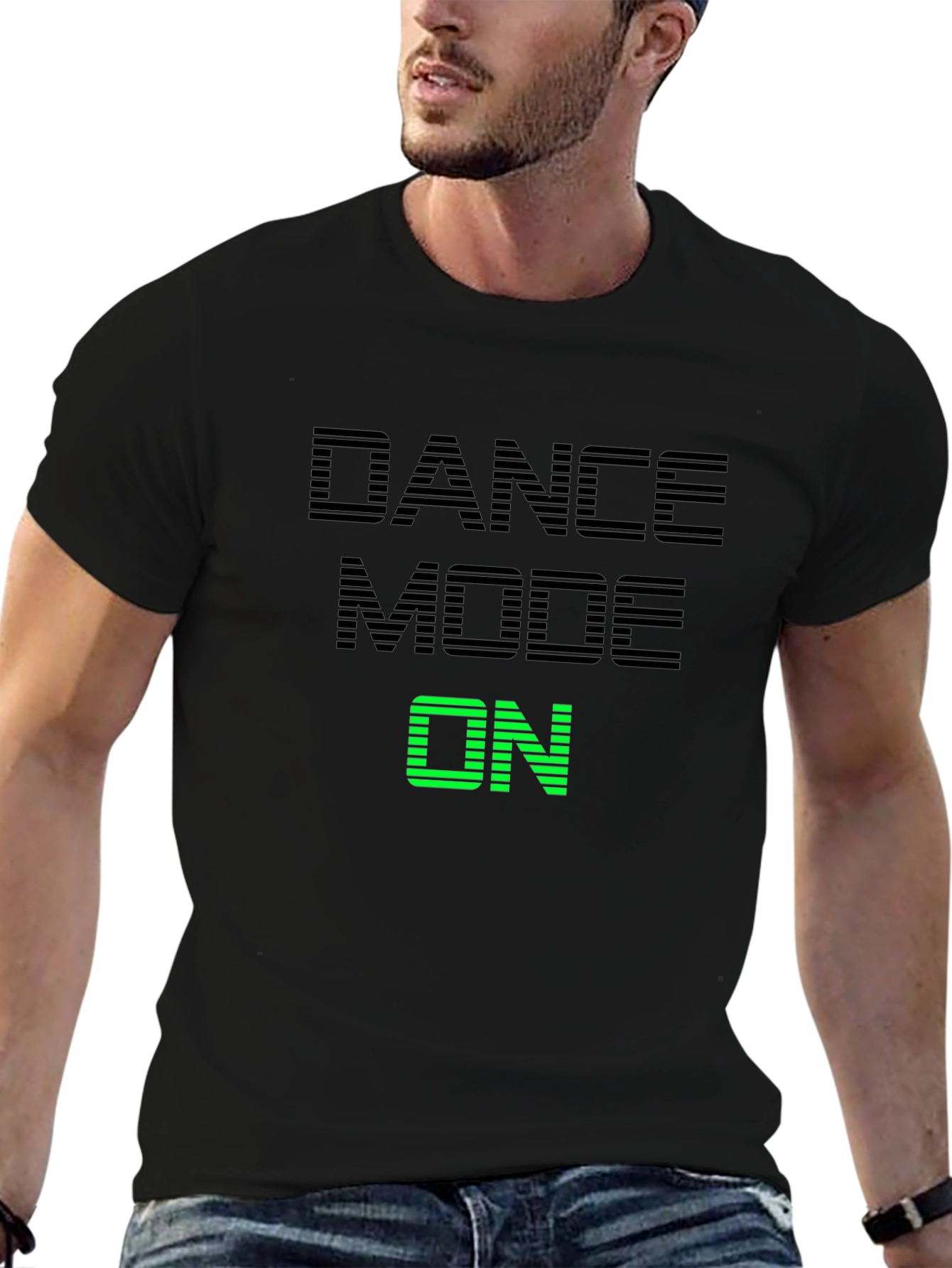 Dance Mode On T-Shirt - Black Graphic Tee
