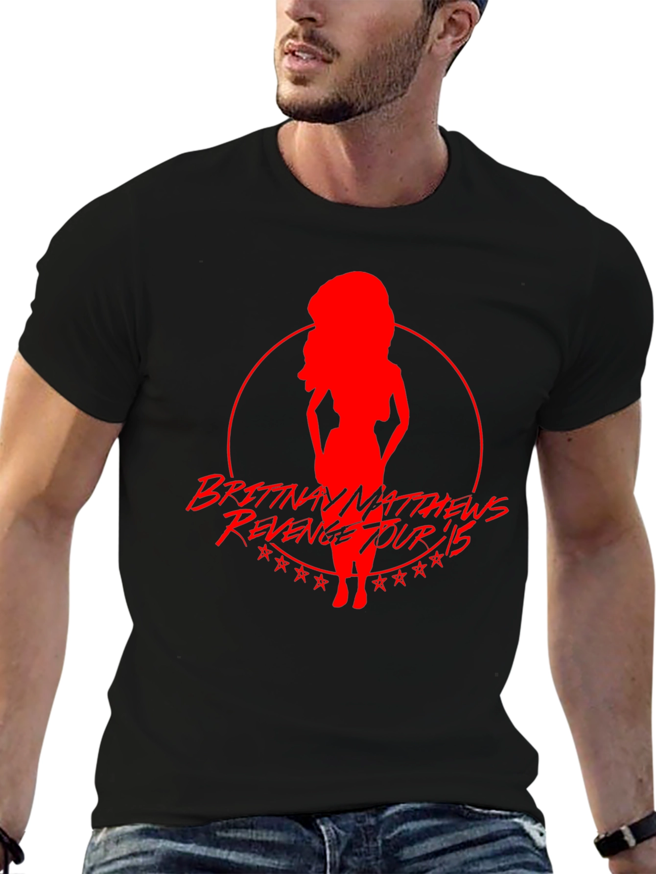 Brittany Matthews Revenge Tour 15 Black T-Shirt
