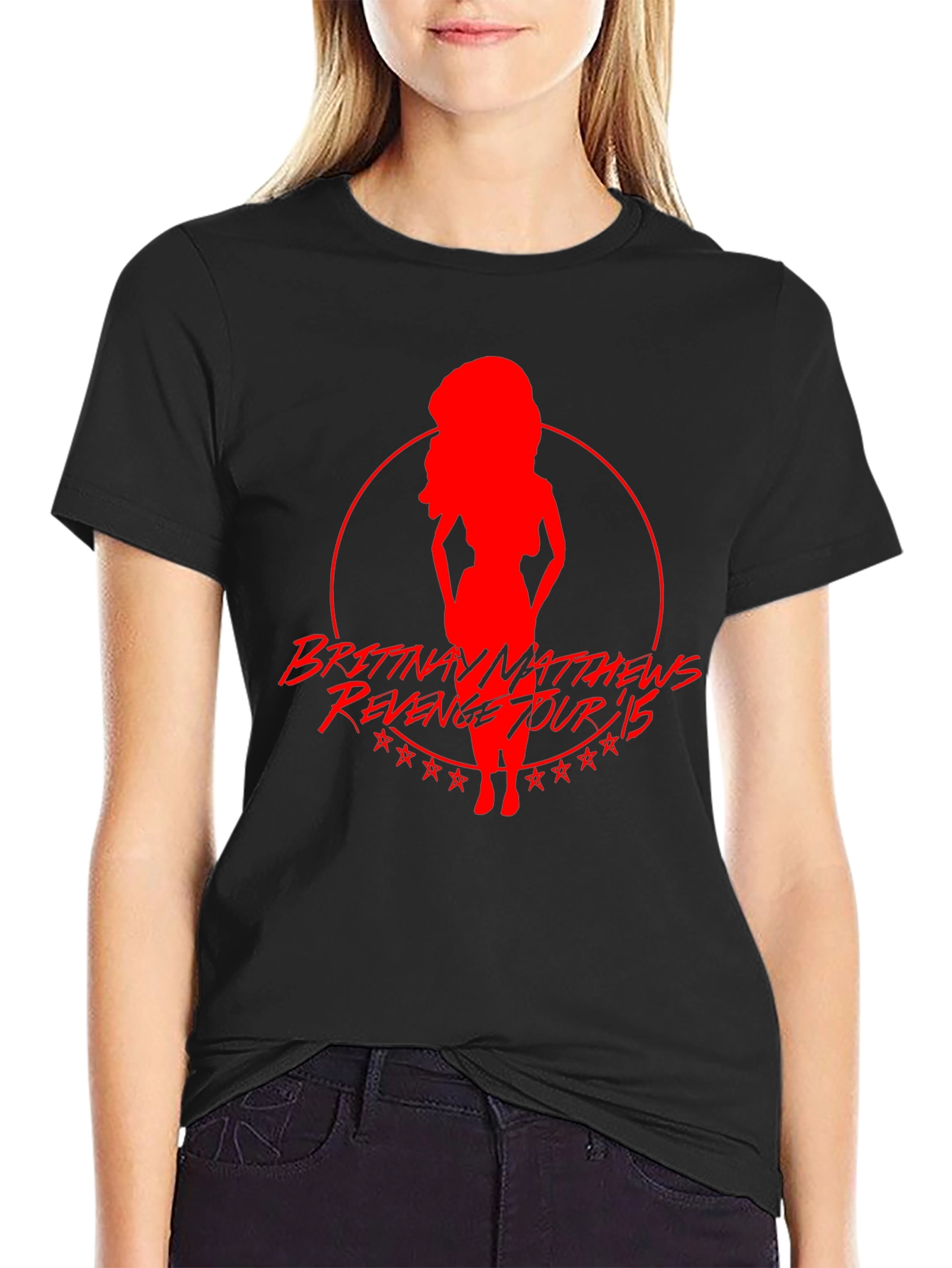 Brittany Matthews Revenge Tour 15 Black T-Shirt