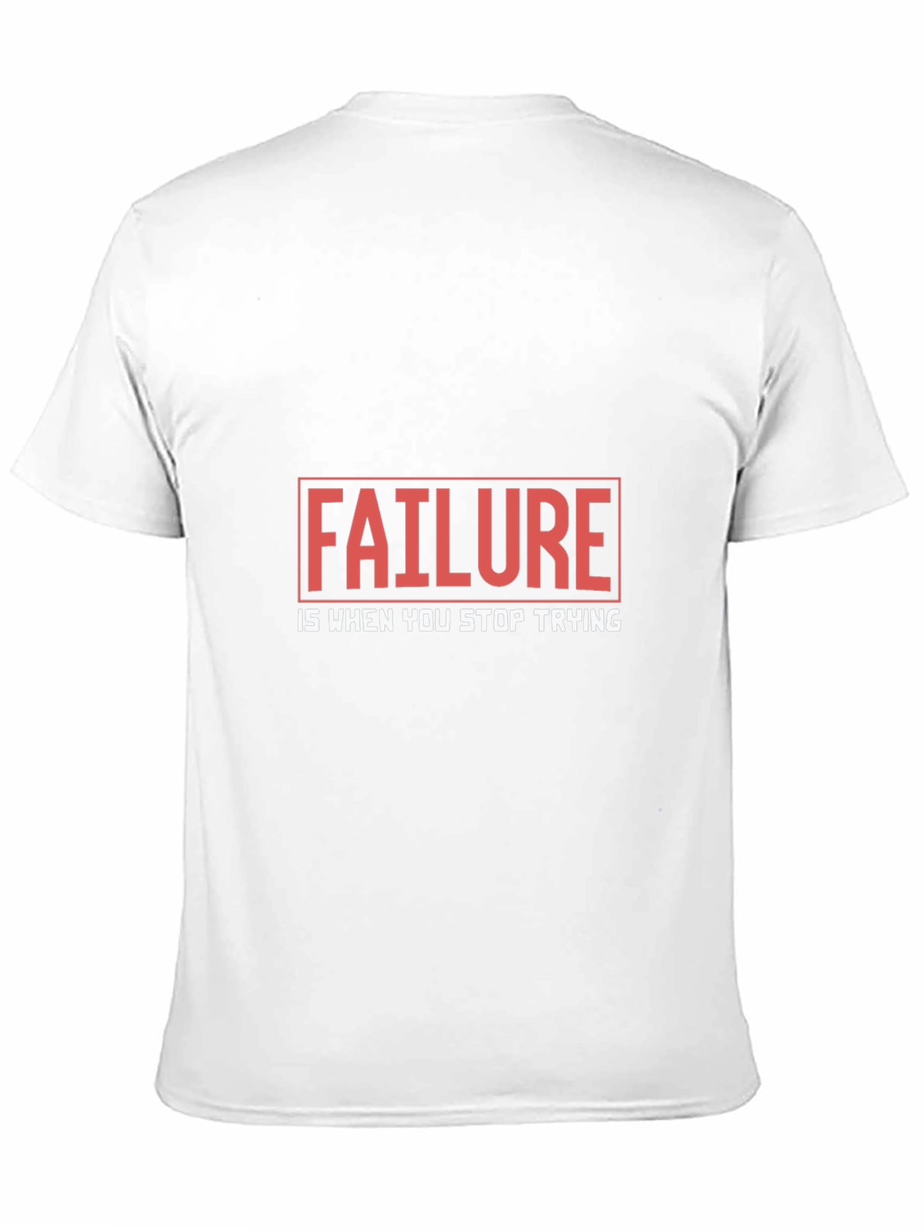 Motivational Failure Quote Black T-Shirt