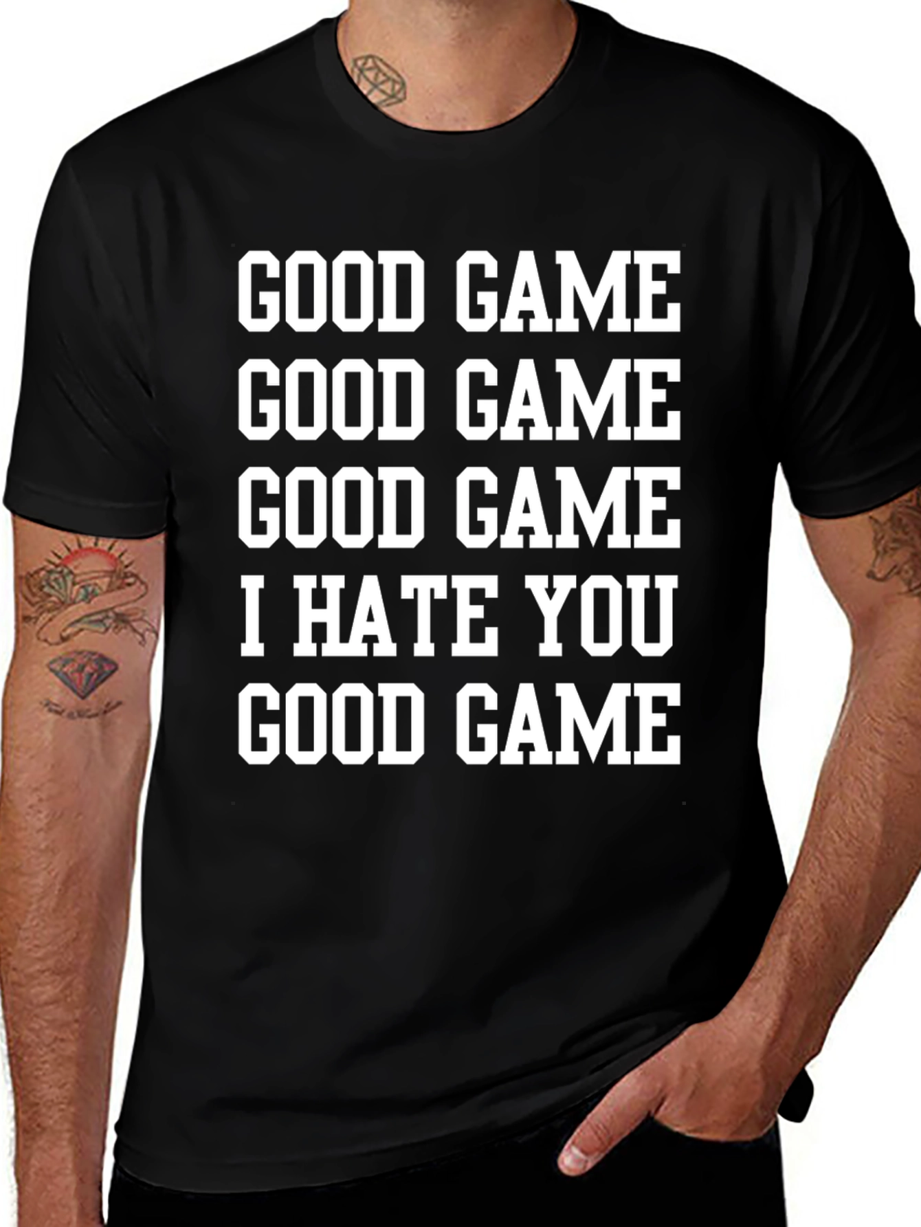 Good Game I Hate You T-Shirt Black