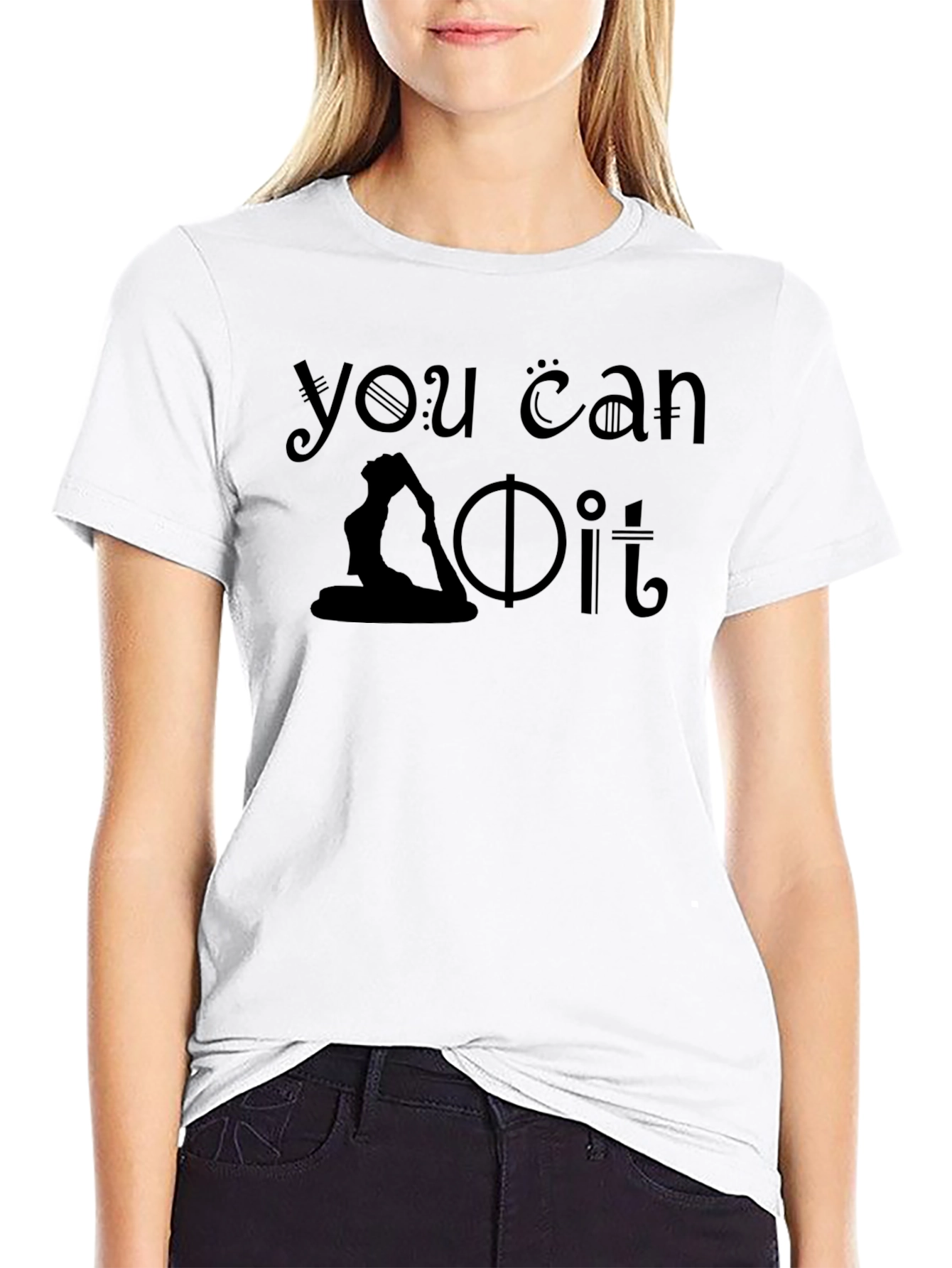 You Can Do It Yoga Silhouette T-Shirt