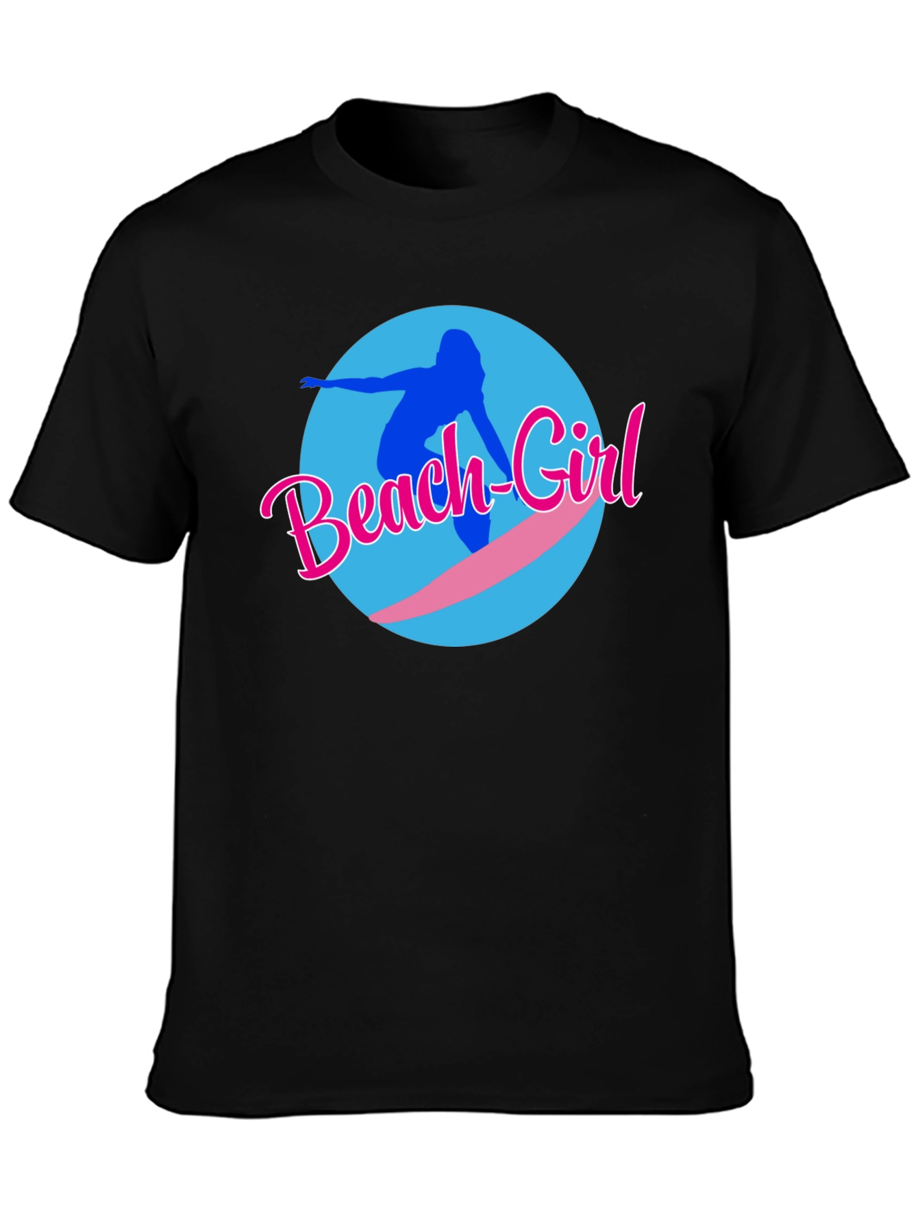 Beach Girl Surfer Graphic T-Shirt