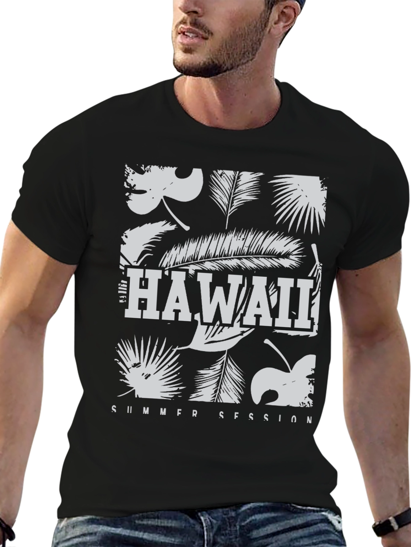 Hawaii Summer Session Graphic Tee - Black