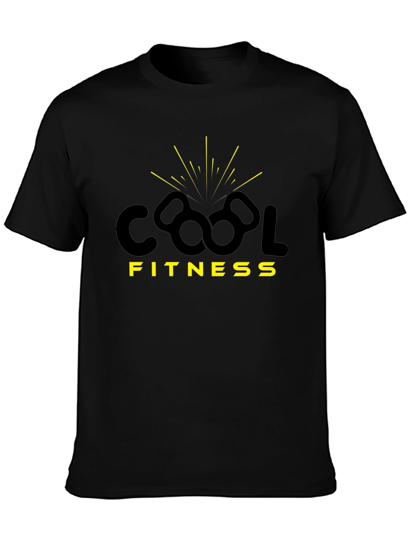 Cool Fitness Graphic Tee - Black