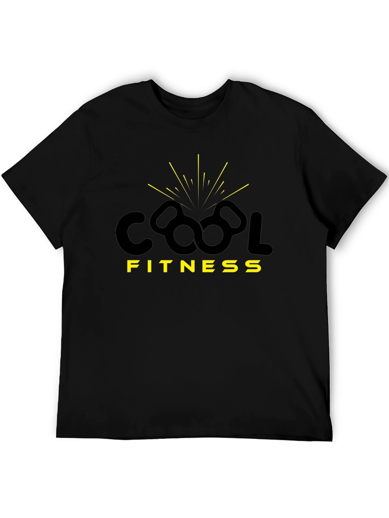 Cool Fitness Graphic Tee - Black