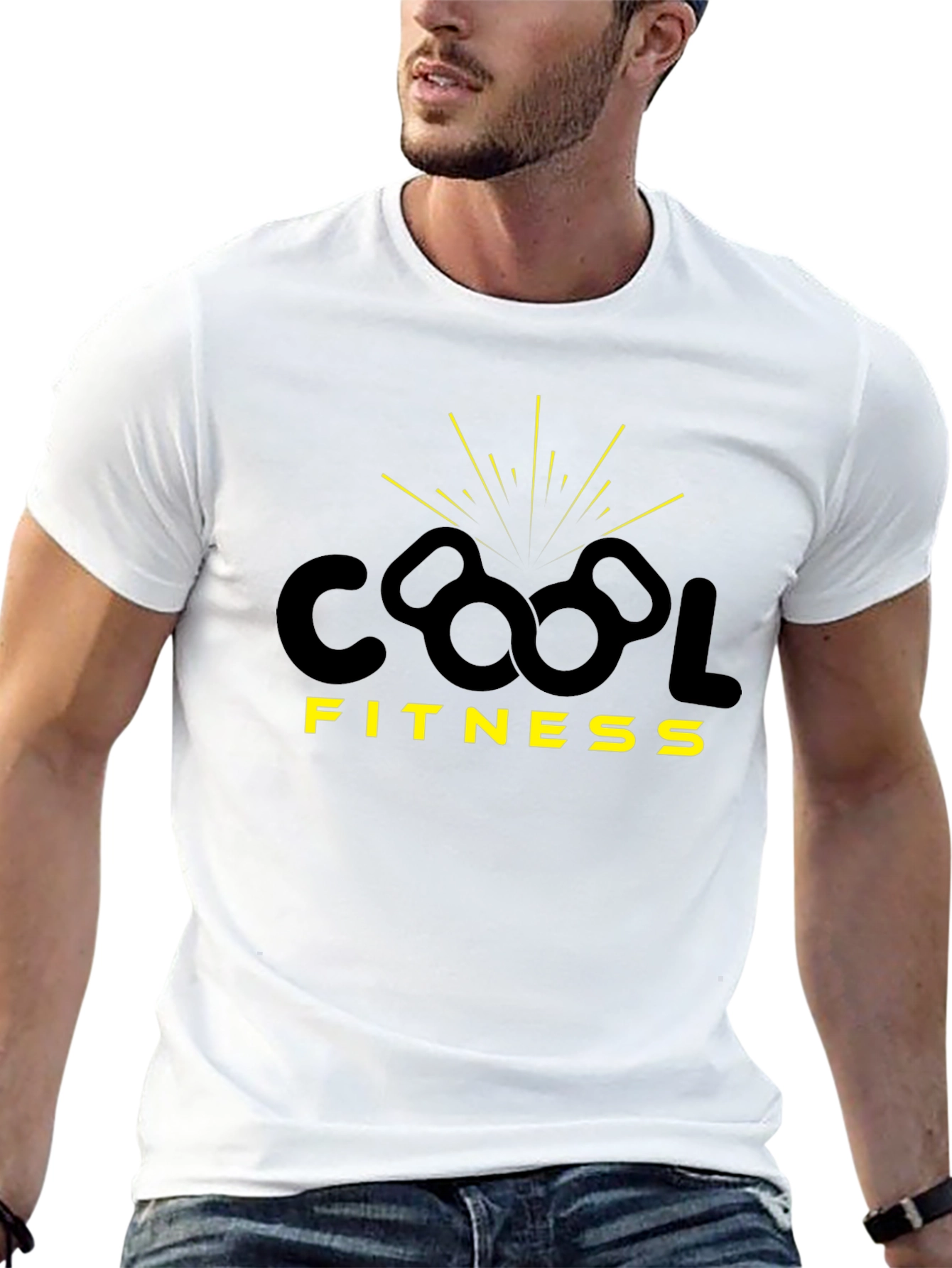 Cool Fitness Graphic Tee - Black