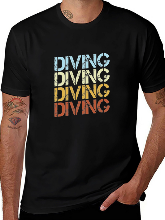 Vintage Diving T-Shirt - Diver Retro Style