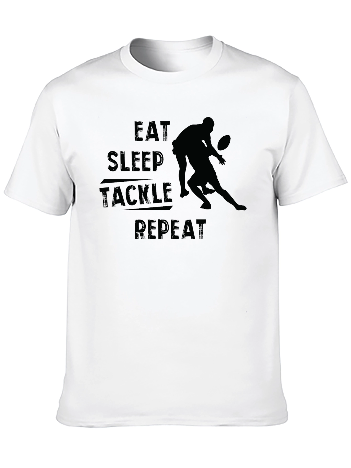 Eat Sleep Tackle Repeat Graphic Tee
