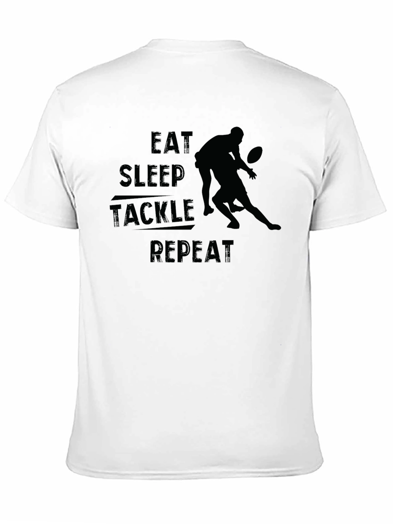 Eat Sleep Tackle Repeat Graphic Tee