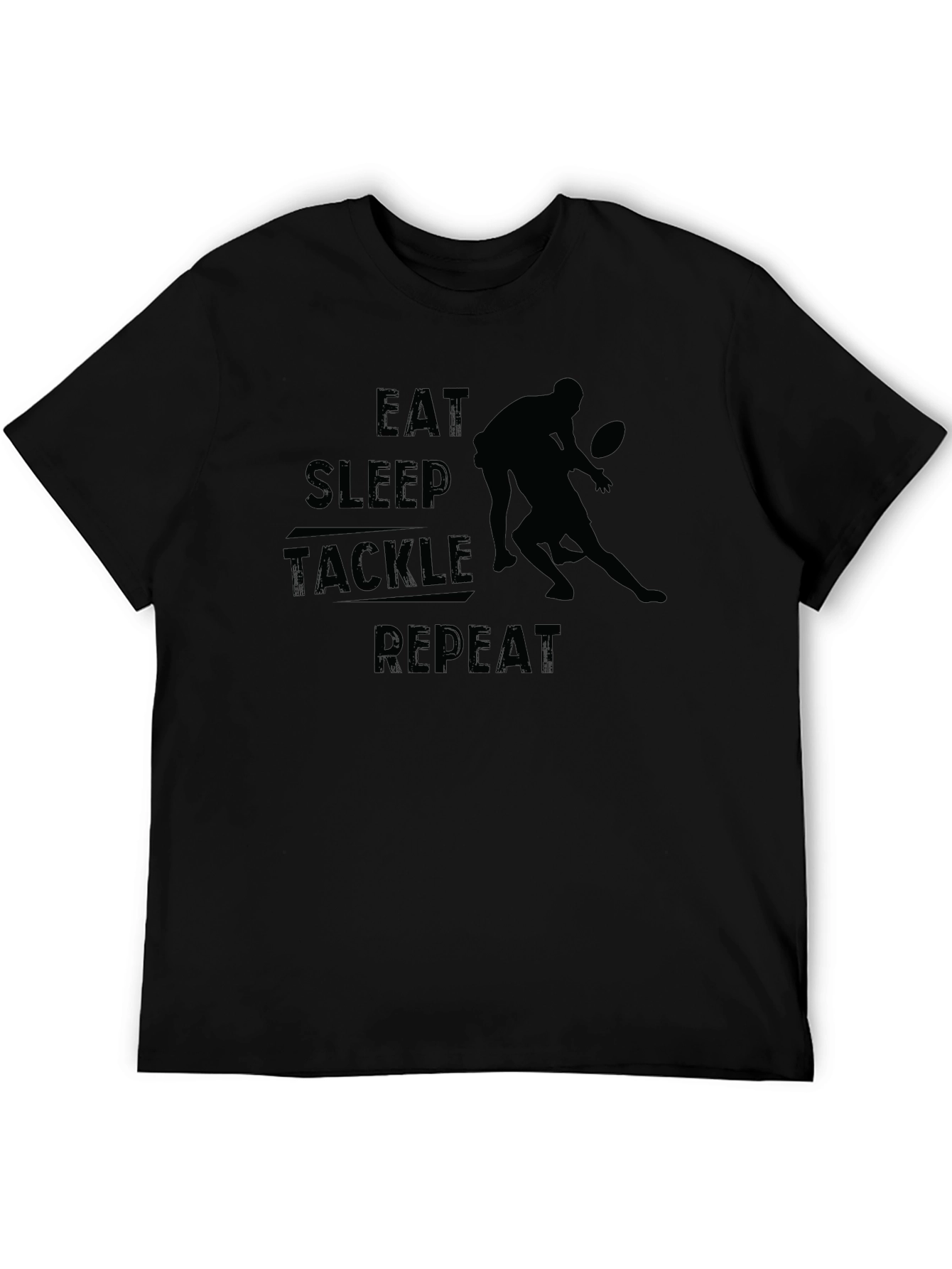 Eat Sleep Tackle Repeat Graphic Tee