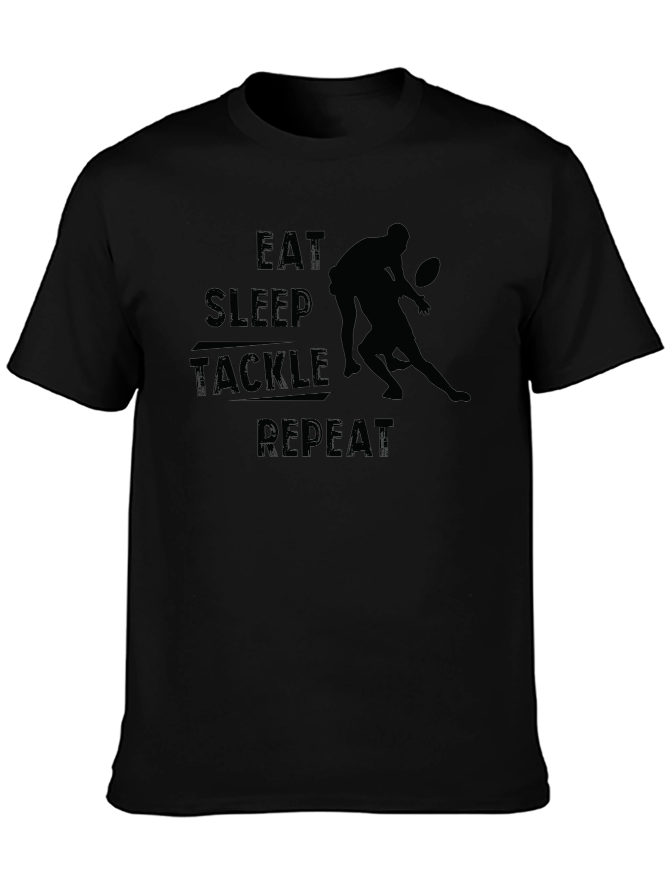 Eat Sleep Tackle Repeat Graphic Tee