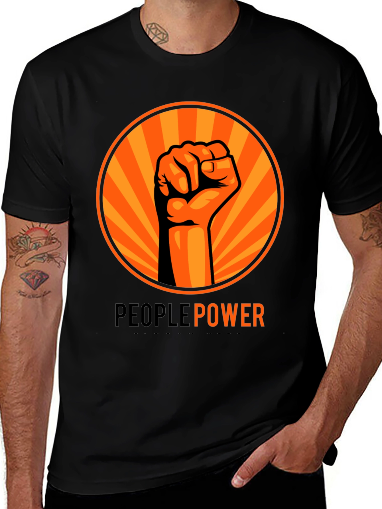 People Power T-Shirt - Fist Graphic