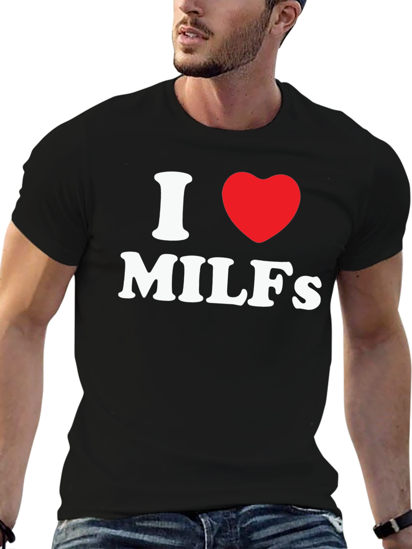 I Heart MILFs Graphic T-Shirt - Novelty Tee