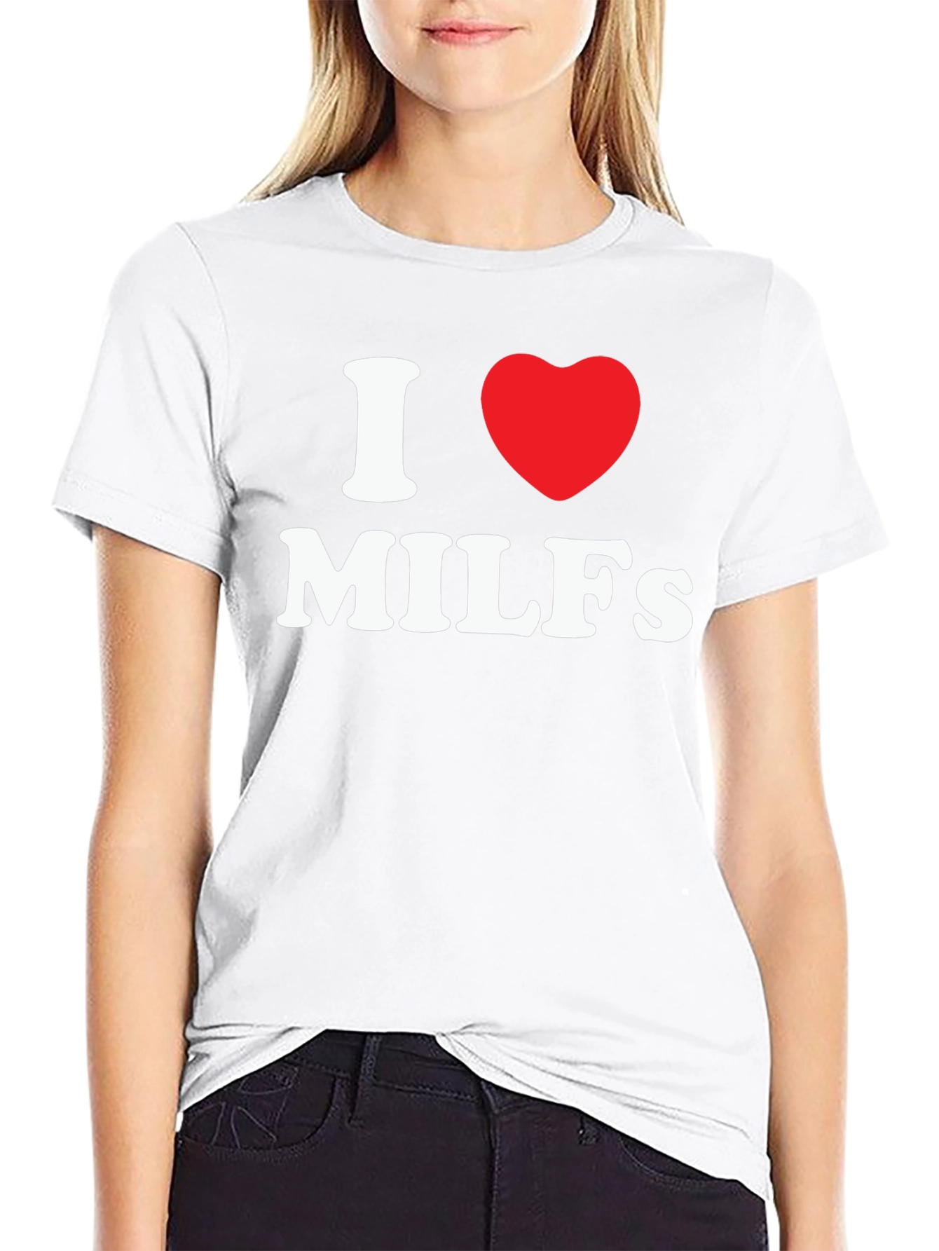 I Heart MILFs Graphic T-Shirt - Novelty Tee