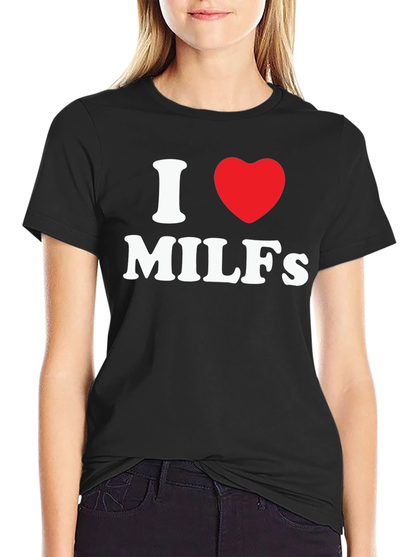 I Heart MILFs Graphic T-Shirt - Novelty Tee