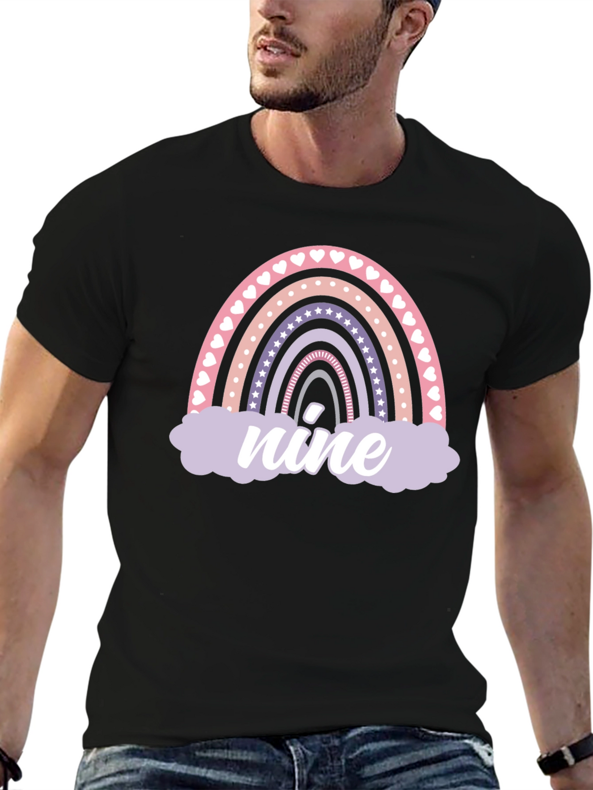 Rainbow Nine Birthday T-Shirt