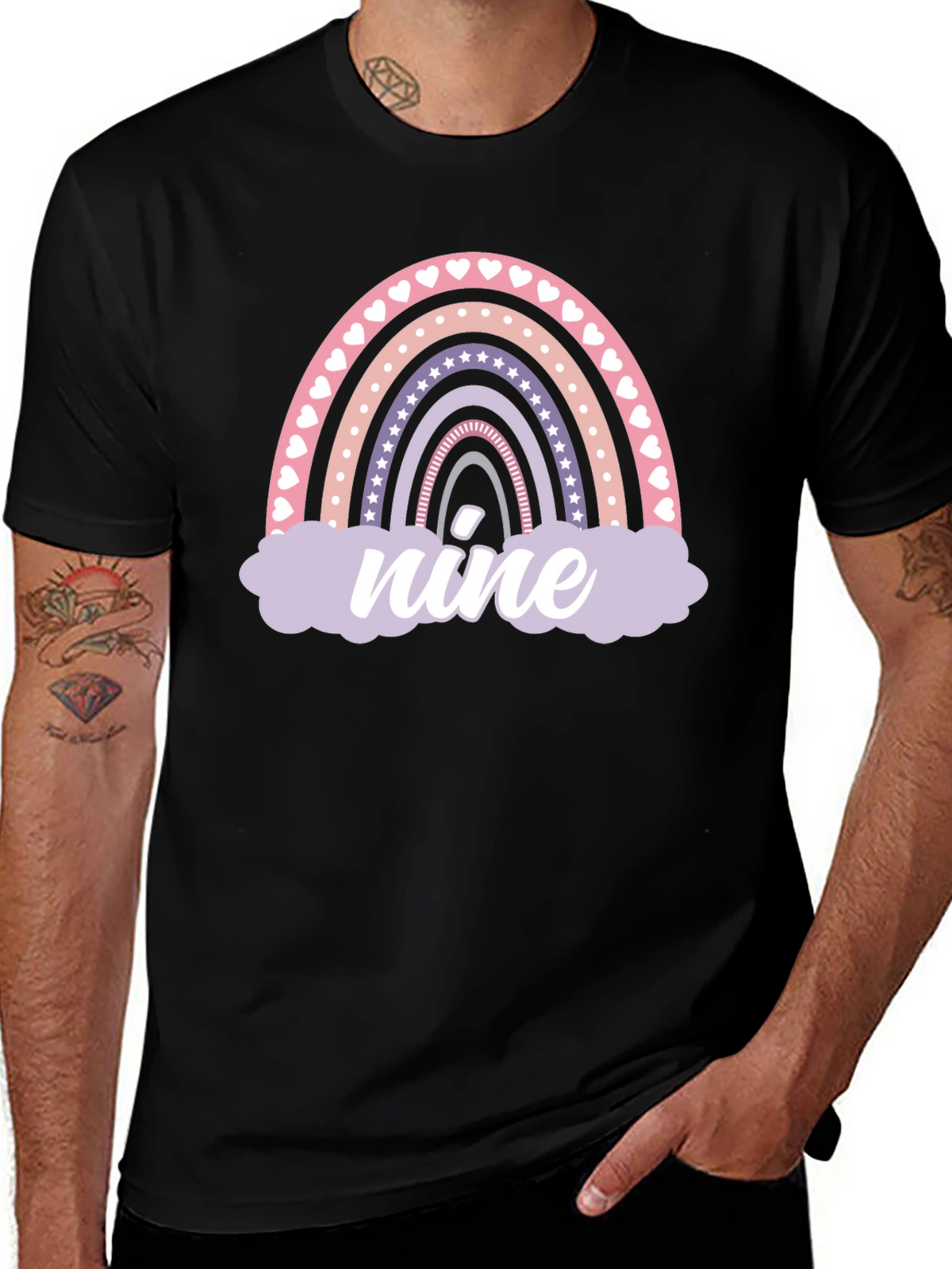 Rainbow Nine Birthday T-Shirt