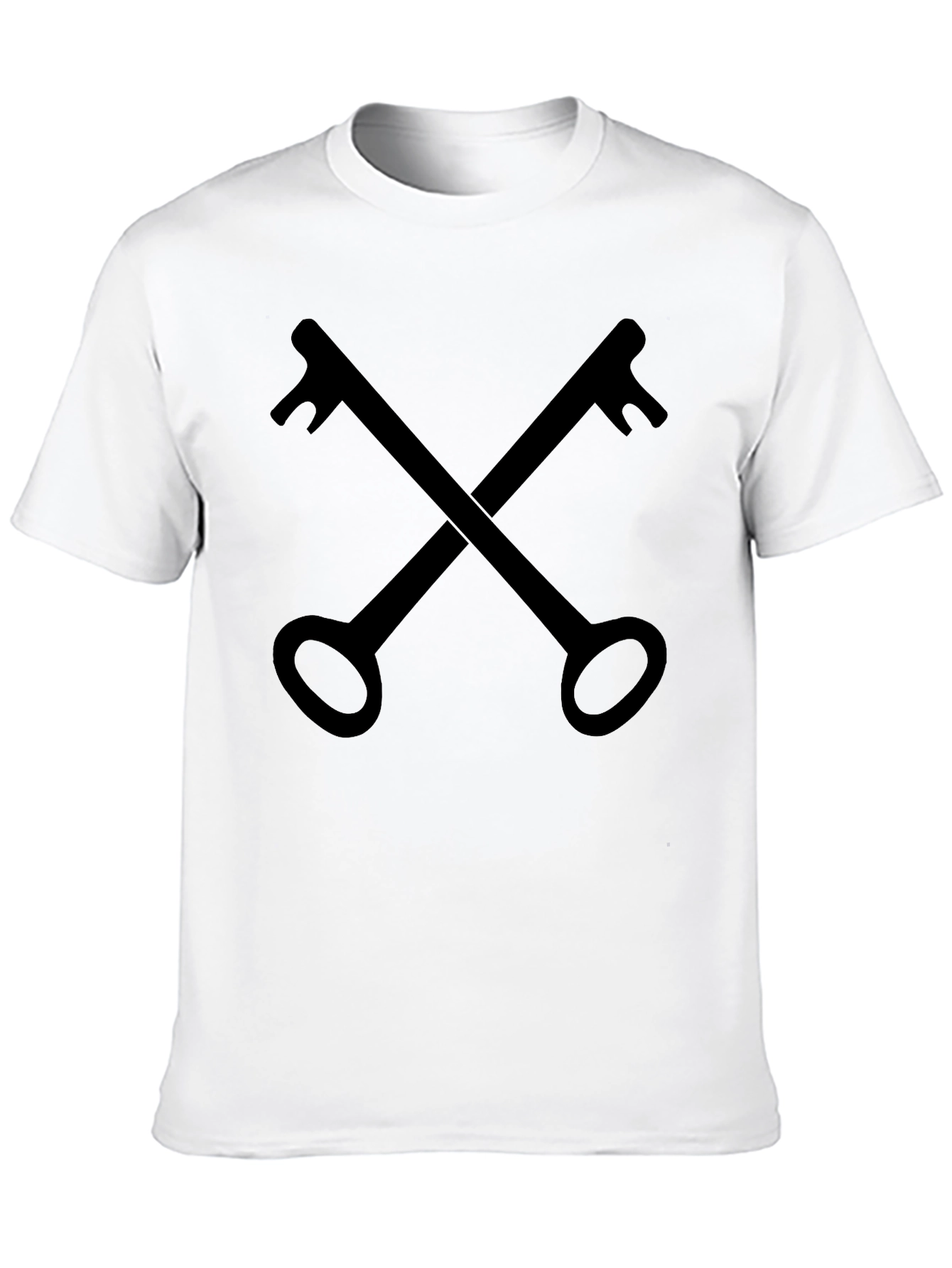 Crossed Keys Graphic Tee - Classic Black T-Shirt