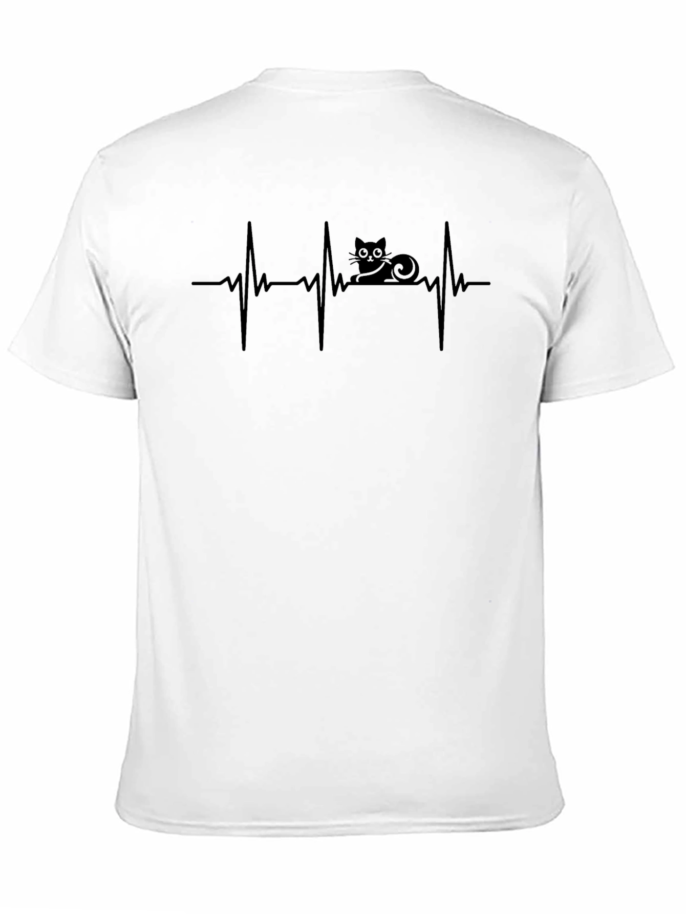 Heartbeat Cat T-Shirt - Cute Cat Lover Tee