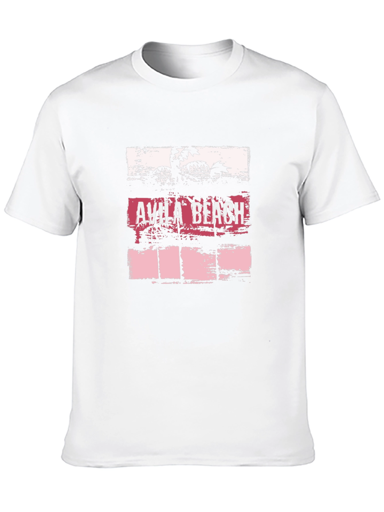 Avila Beach Graphic Tee - Black Cotton T-Shirt