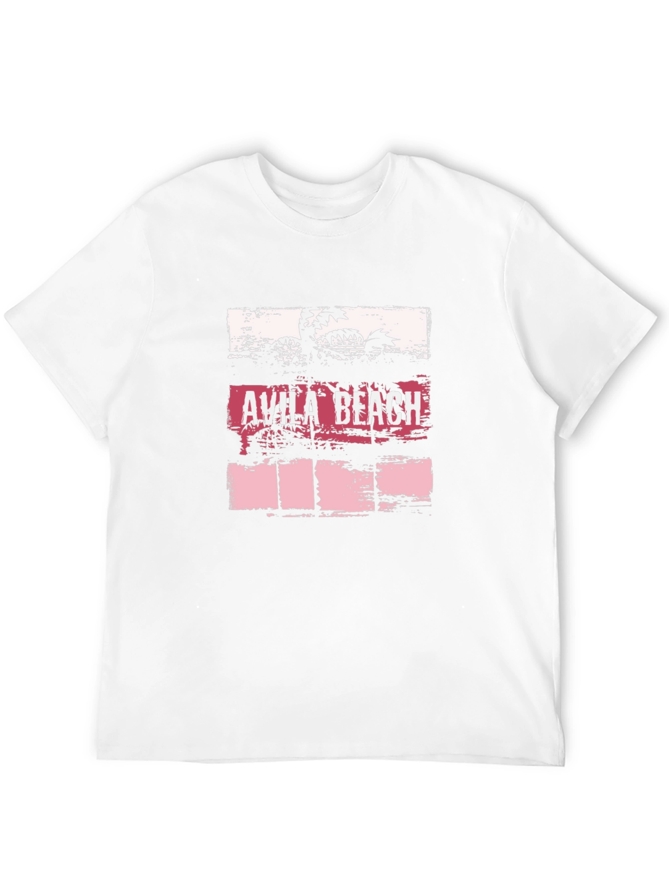 Avila Beach Graphic Tee - Black Cotton T-Shirt