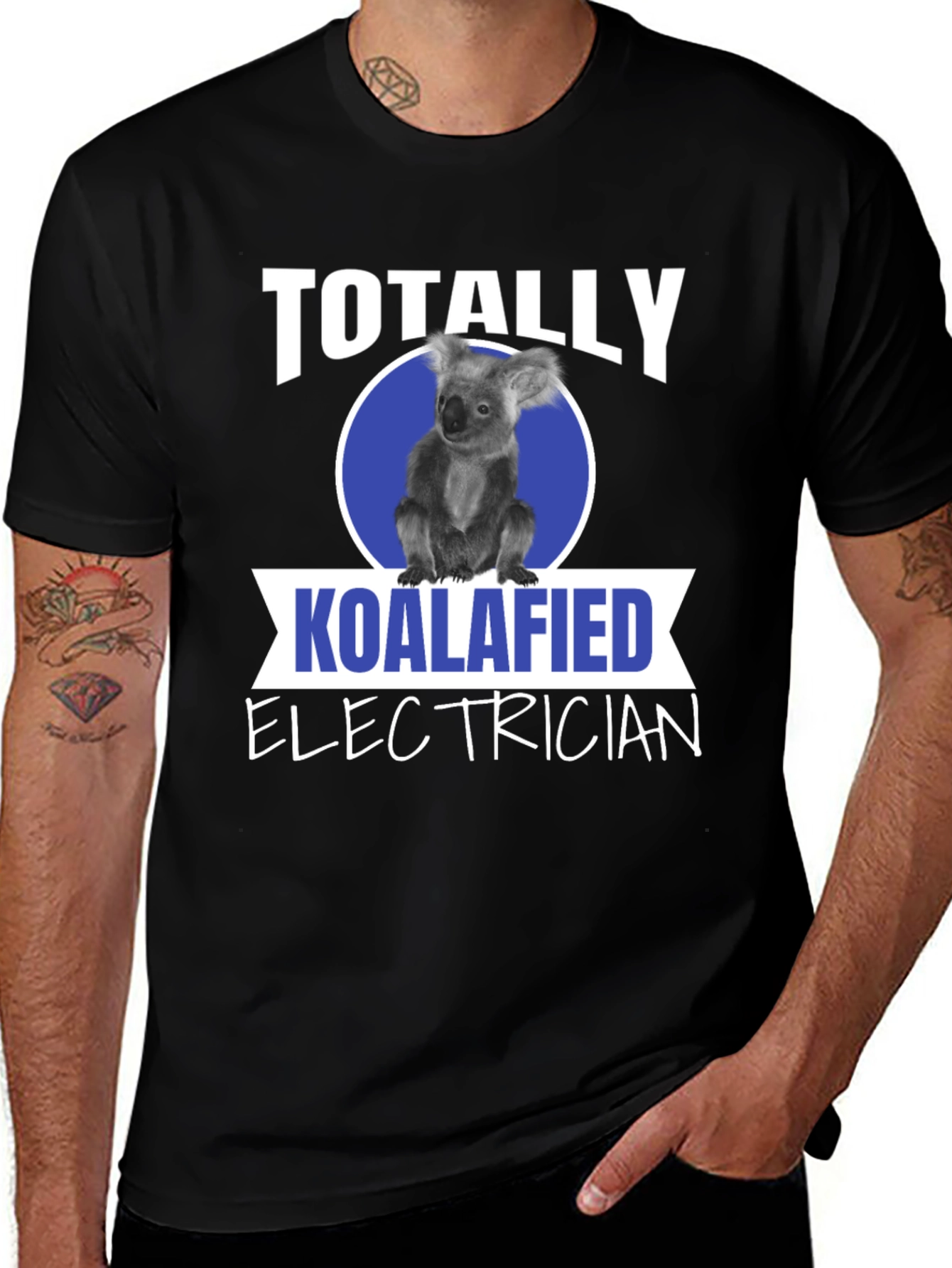 Koalafied Electrician T-Shirt Funny Electrician Gift Tee